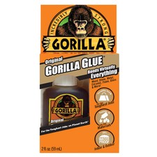 Gorilla Glue Original Brown Polyurethane Glue 50002, 2 Ounce Bottle