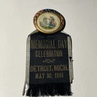 GAR Grand Army Of The Republic Ribbon Pin Detroit, Michigan 1901