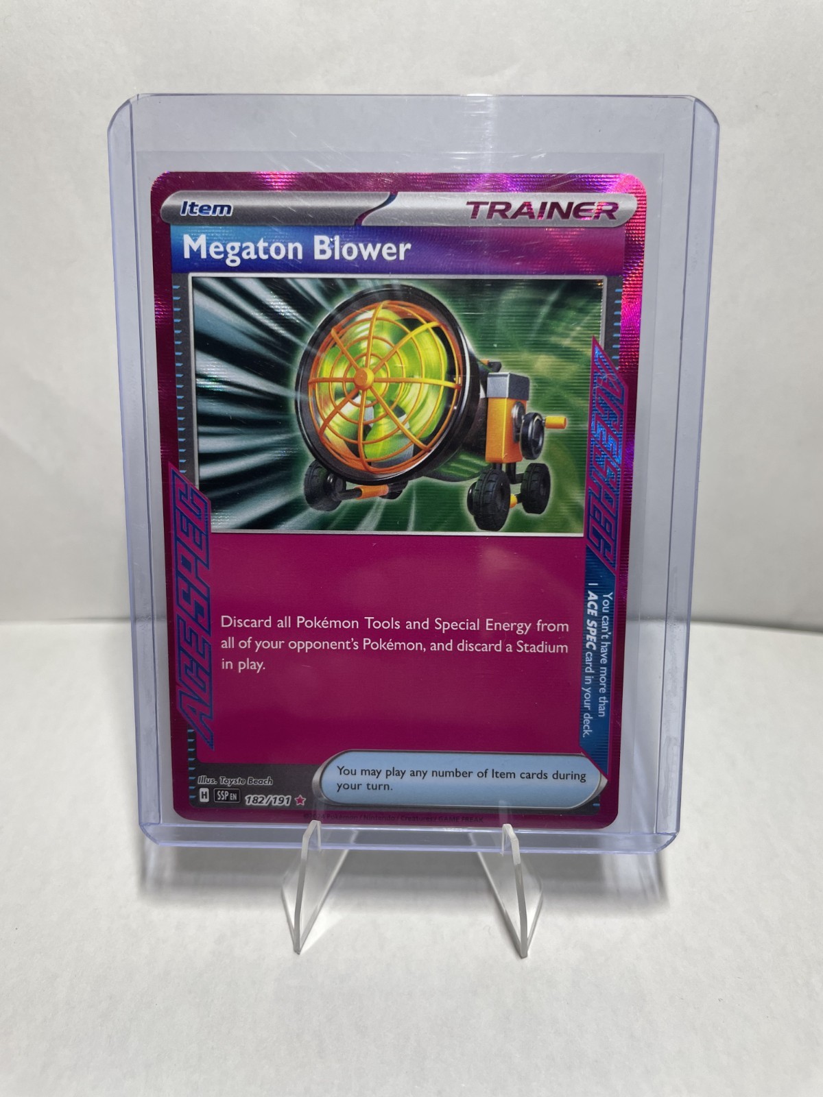Megaton Blower - SV08: Surging Sparks 182/191 Holofoil NM Pokémon TCG