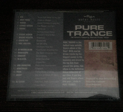 PURE TRANCE - Various Artists - CD - **Good CONDITION** 18 Chart