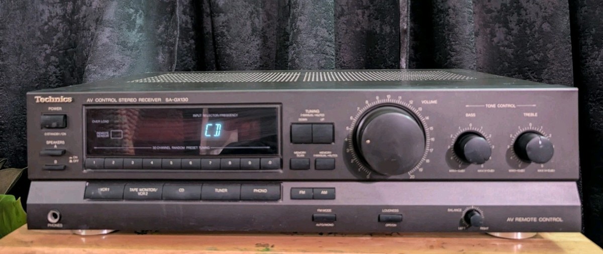 Technics SA-GX130 - Vintage 2 Channel AM FM Phono Stereo Receiver