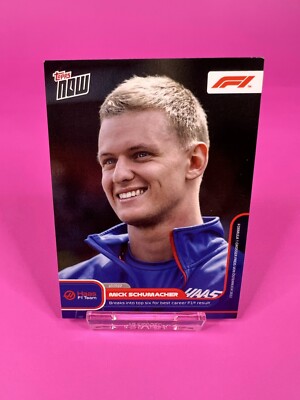 2022 Topps Now F1 #040 Mick Schumacher best career result in Formula 1 Haas F1