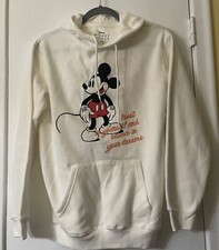 Mickey Mouse Hoodie, Size 4-6 Women  s, Cream Color, NWT