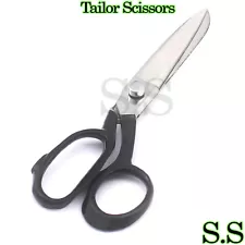 Tailor Scissors 7" Sewing Dressmaking Upholstery Fabric cutting Taylor Black Han