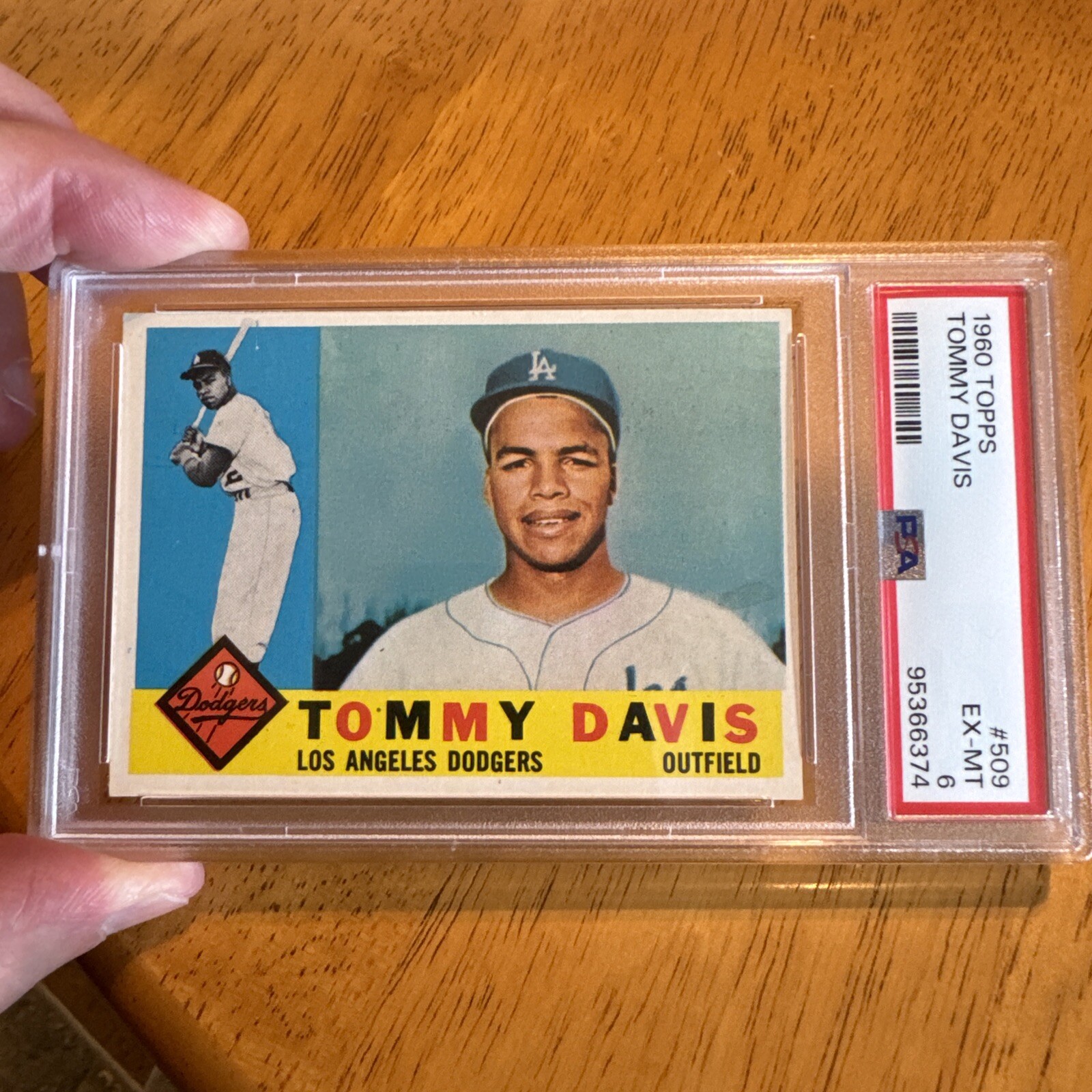 Tommy Davis 1960 Topps #509 Rookie PSA 6 EX-MT Los Angeles Dodgers Rookie High #