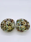 Vintage Murano Multicolor Silver Flecks Italian Art Glass Trinket Bowl/Ashtray