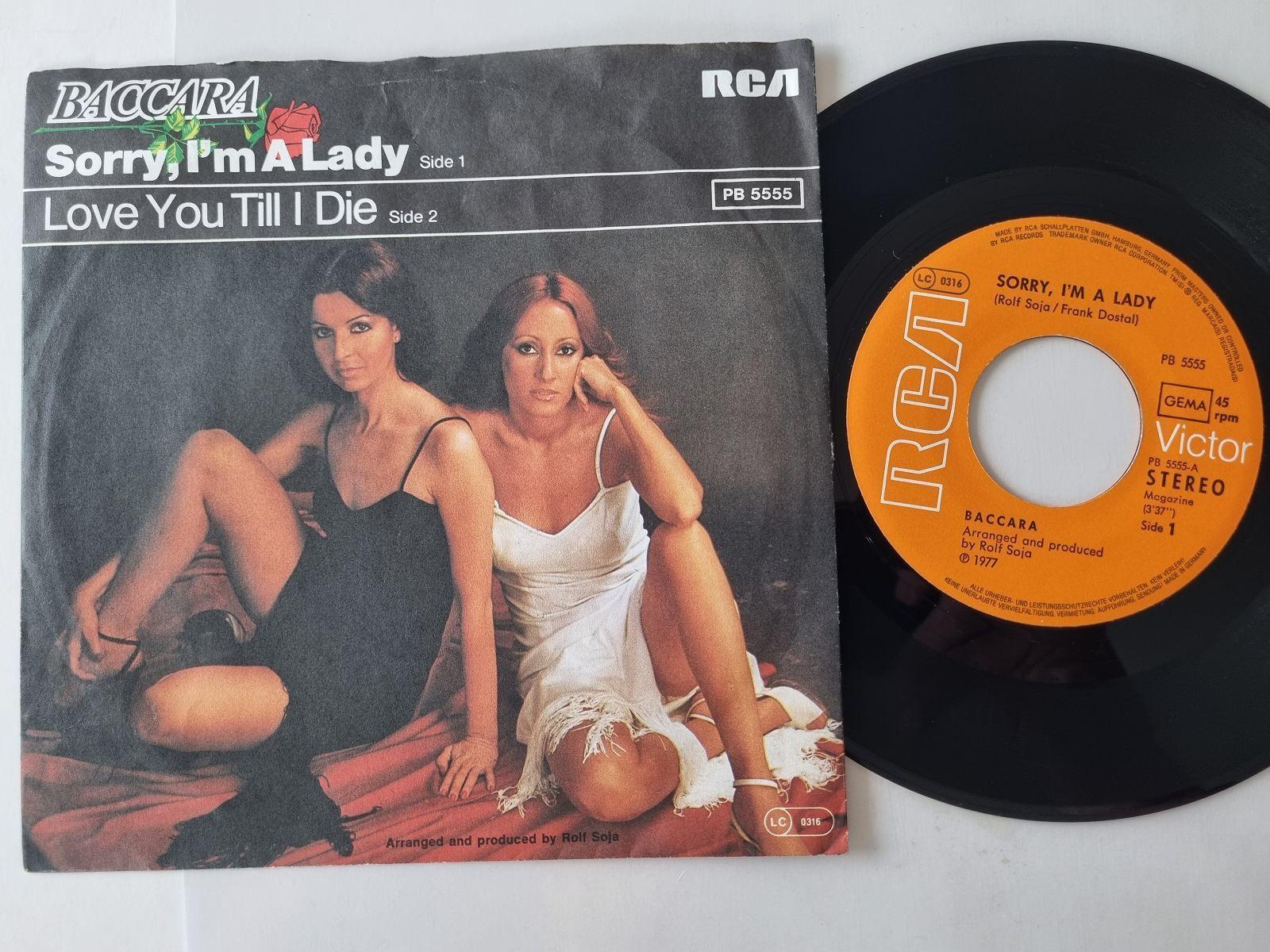 7"" Single Baccara - Sorry, I'm a lady Vinyl Germany