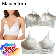 NWOT Maidenform 38D Pure Comfort Lace Mesh Longline Wireless Bralette DM1188