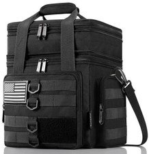 Tactical Lunch Box For Men Large Insulated Lunch Bag Adult Heavy Duty Double Dec