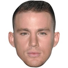 Channing Tatum Young Celebrity Mask, Flat Card Face