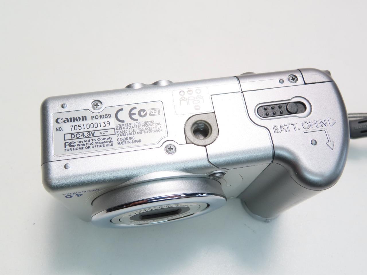 CANON POWERSHOT A80 4.0MP DIGITAL CAMERA SILVER eBay