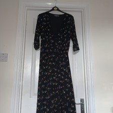 Sosandar womens wrap dress multicoloured v-neck size 10