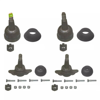 4 Pcs 2 Upper & 2 Lower Ball Joints Chevy C3500 C2500 Express Van 2WD Suburban