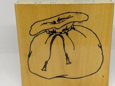 Anita's Tied Sack Loot Bag Rubber Stamp 3.5" x 3.5"