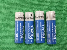 4 DELKIN RECHARGABLE  SIZE AA BATTERIES*