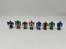 Soma Sonic Rangers Warriors Blue/ White Robot PVC Figure Toy Lot 2" Gumball Lot