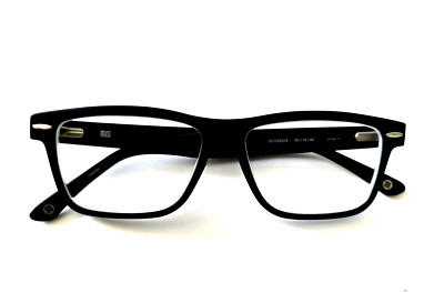 MUSE 35-002004 BLACK NEW UNISEX AUTHENTIC  FULL RIM EYEGLASSES FRAMES 53-14-145