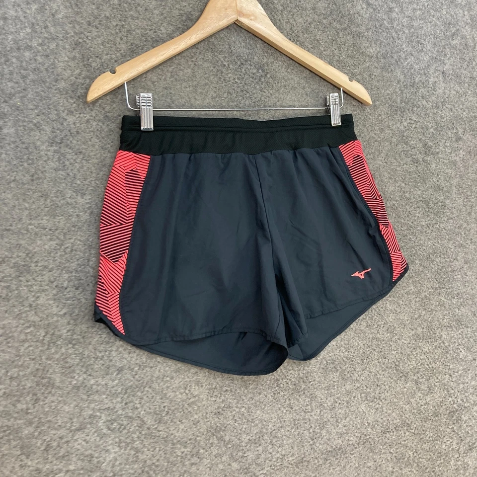 Pantalones Cortos Mizuno Para Mujer Medianos Negros Forrados Cintura Elástica Elastizados Golf Correr 24609 Foto 2 de 4