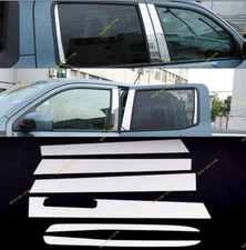 6X Stainless Steel Pillar Post Cover Door Trim For Ford Maverick 2022-2024