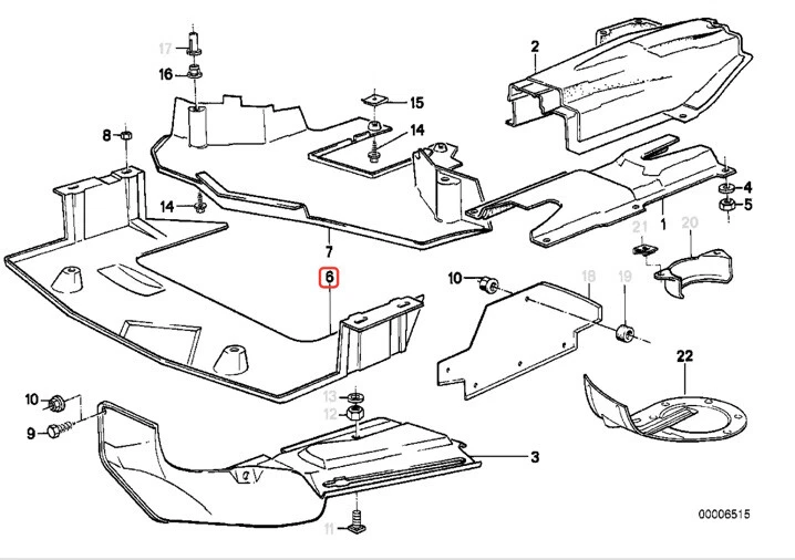 Genuine BMW E28 Undertray M535i 51471903869 | eBay