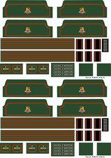 Hornby Dublo waterslide transfers Duchess of Montrose/Abercorn Early logo