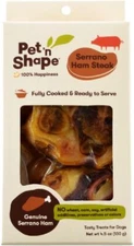 Dog, Pet n Shape Serrano Ham Steak Dog Treat (1 count)
