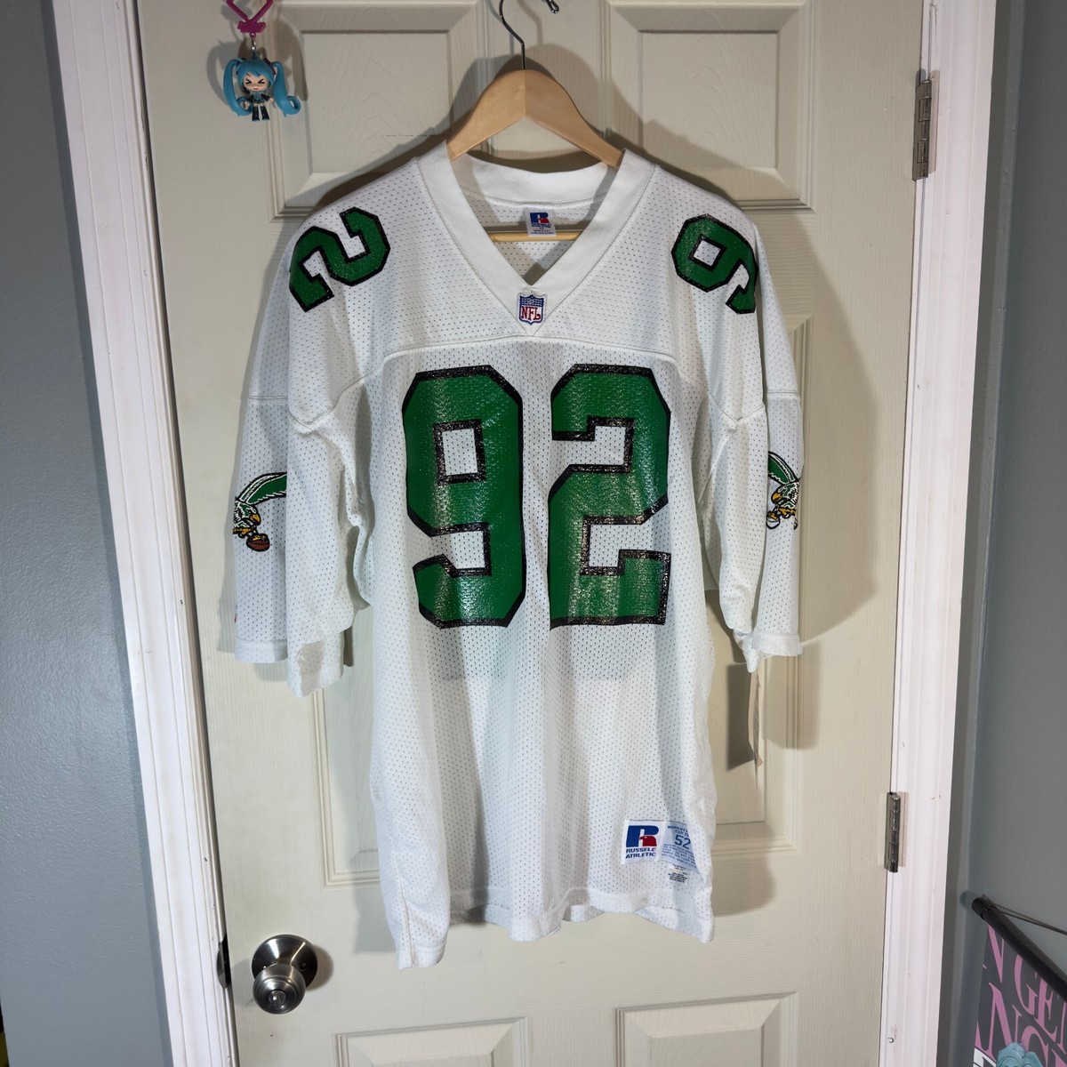 VTG Philadelphia Eagles Reggie White 92 Russell Jersey sz 52