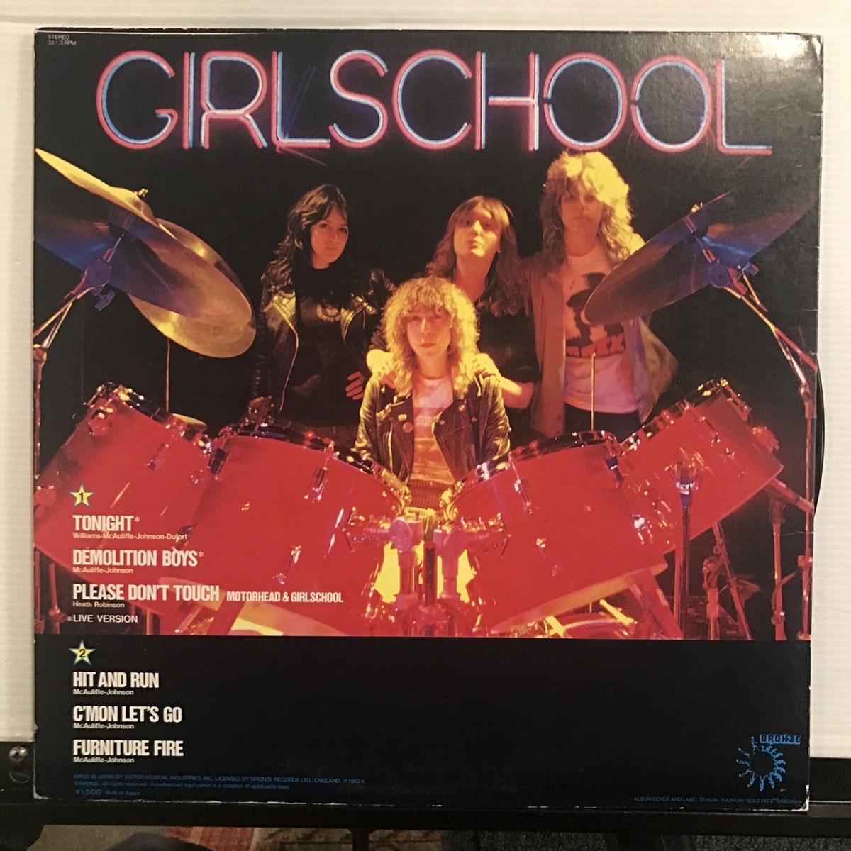 ヴィンテージパンクポスター￼Motörhead GirlsSchool