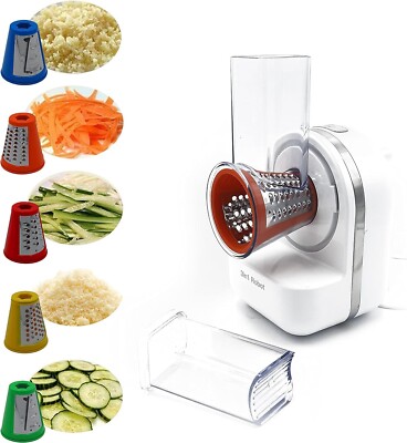 Affettatrice Multifunzione Accessorio Affettaverdure Per KitchenAid - Grattugia A Tamburo Con 3 Lame In Acciaio | Per Verdure, Formaggio, Frutta Robot Da Cucina