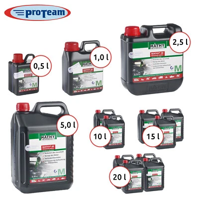 Mathy® M Motorenöl- Additiv 0,5 L.- 20 L. Pflege, Motorschutz, weniger Reibung