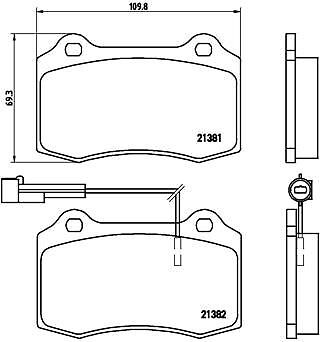 BREMBO P23052 Kit pastiglie freno per LANCIA DELTA I (831_)