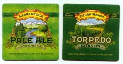 sehr schöner Bierdeckel Sierra Nevada Brewing Co. Pale Ale handcrafted USA  E