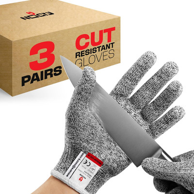 Premium Cut Resistant Gloves Food Grade   Level 5 Protection; Ambidextrous; Mach