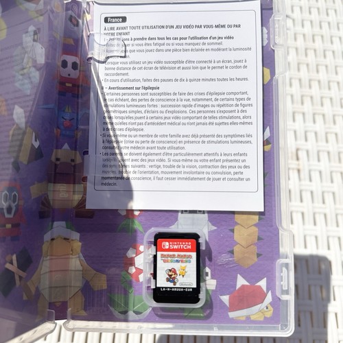 PAPER MARIO THE ORIGAMI KING NINTENDO SWITCH PAL MULTILINGUA COME NUOVO - Foto 2 di 4