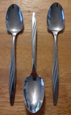 Grapefruit Spoons Serrated Edge American Stainless U.S.A. I S Set Of 3