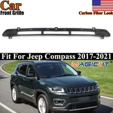 For Jeep Compass 2017-2021 Front Bumper Upper Grille Grill Replacement Black