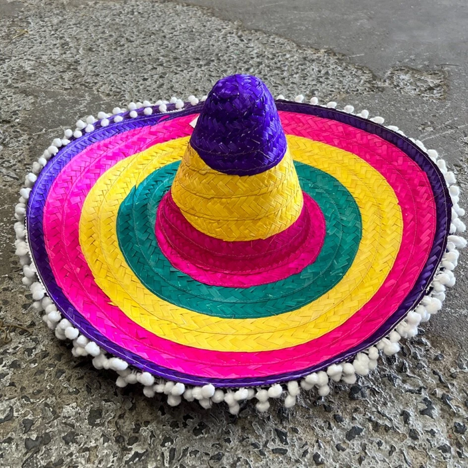Sombrero Hat Costume Hat Accessories Spanish Fiesta Fancy Party 55 cm wide - image 4 of 4
