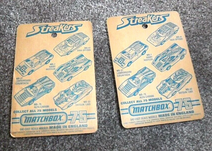 2 LOT Matchbox Lesney Streakers #66 Mazda RX500 Red & #53 TANARA White & PROTECO - Image 3 of 3