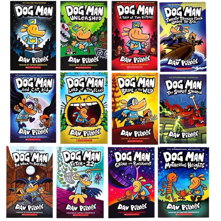 Dog Man Series 1-18 books set Dogman Children's Collection by Dav