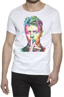 David Bowie Color e Grey 18-20-9-2 Urban Slub Men Herren 100% Baumwolle geflammt