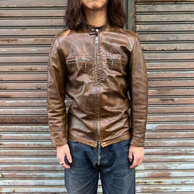 Harley-Davidson Vintage single rider jacket Size S Brown 60s70s