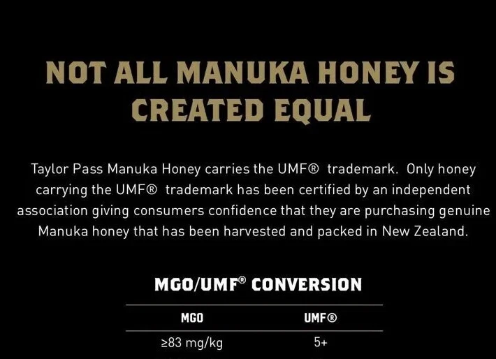 TAYLOR PASS 2 Pack NEW ZEALAND MANUKA HONEY MGO 83 UMF 5+ Non GMO 500g 17.6oz Ea - Image 3 of 4