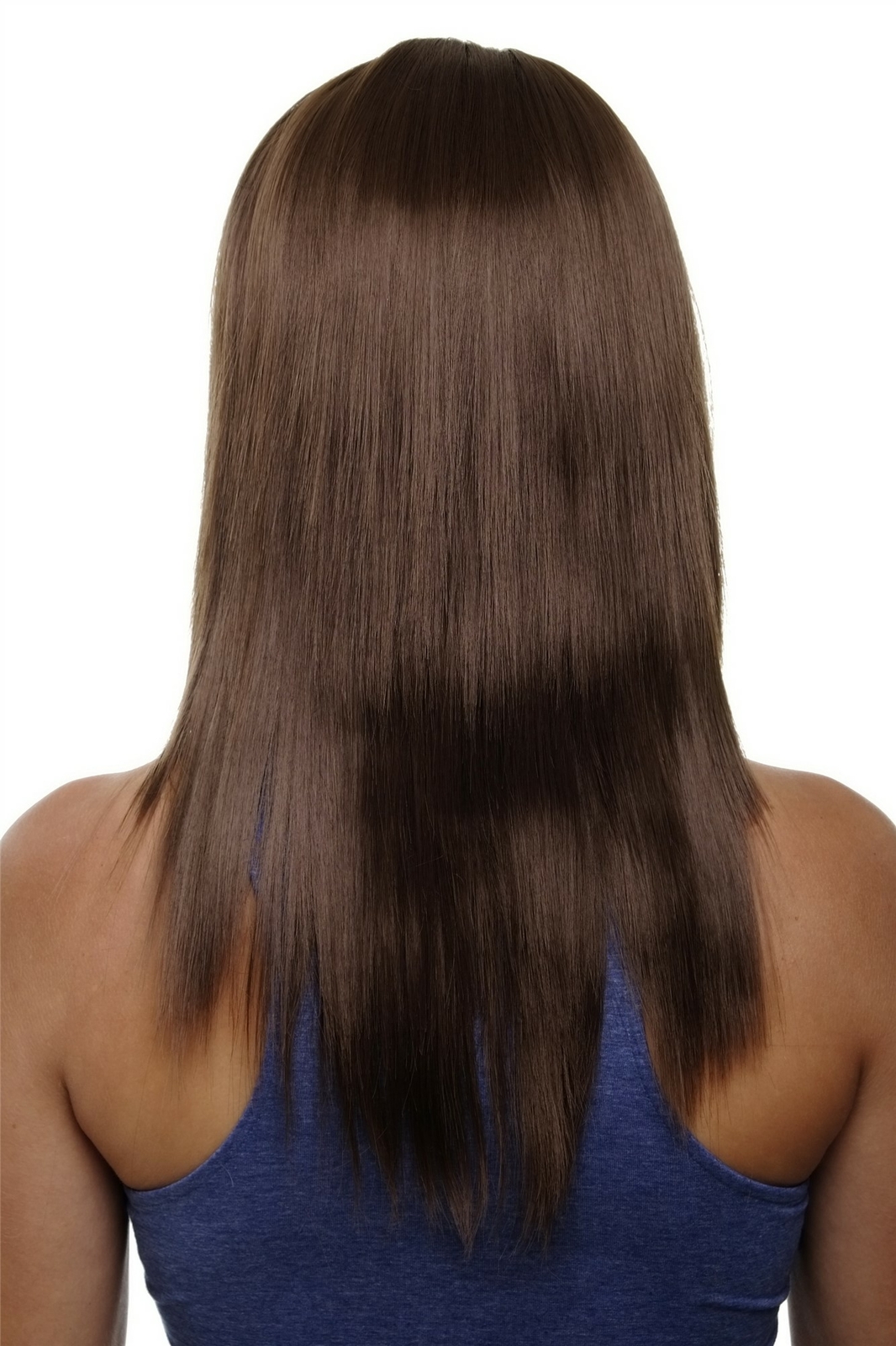 Clip-in Hairpiece 5 Clips 3/4 Wig Medium Ash Brown 50cm HD1401-8