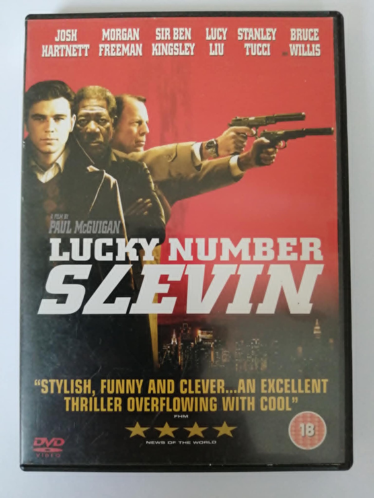 DVD Lucky Number Slevin. Movie. Josh Hartnett. Morgan Freeman. Ben Kingsley