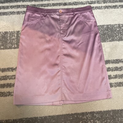 vintage Barbie core pink Shiny skirt Made In italy Sequin Pearl Flower  Cluster