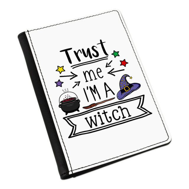 Trust Me I&#039;m A Witch Passport Holder Cover Case Wallet Funny Magical Best
