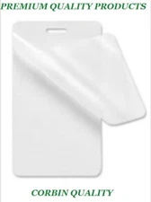 100 Luggage Tag 5 Mil Laminating Pouches Sleeve With Slot 2.5 x 4.25 EXTRA CLEAR