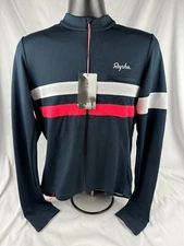 Rapha Men's Brevet Long Sleeve Jersey SIZE XL Navy/Pink