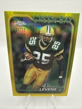 2024 Topps Chrome Dorsey Levens Yellow Refractor /75 Packers Color Match