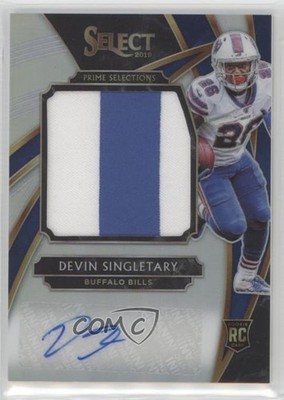 2019 Select Prime Selections Signatures 7/49 Devin Singletary Rookie Auto RC e6p